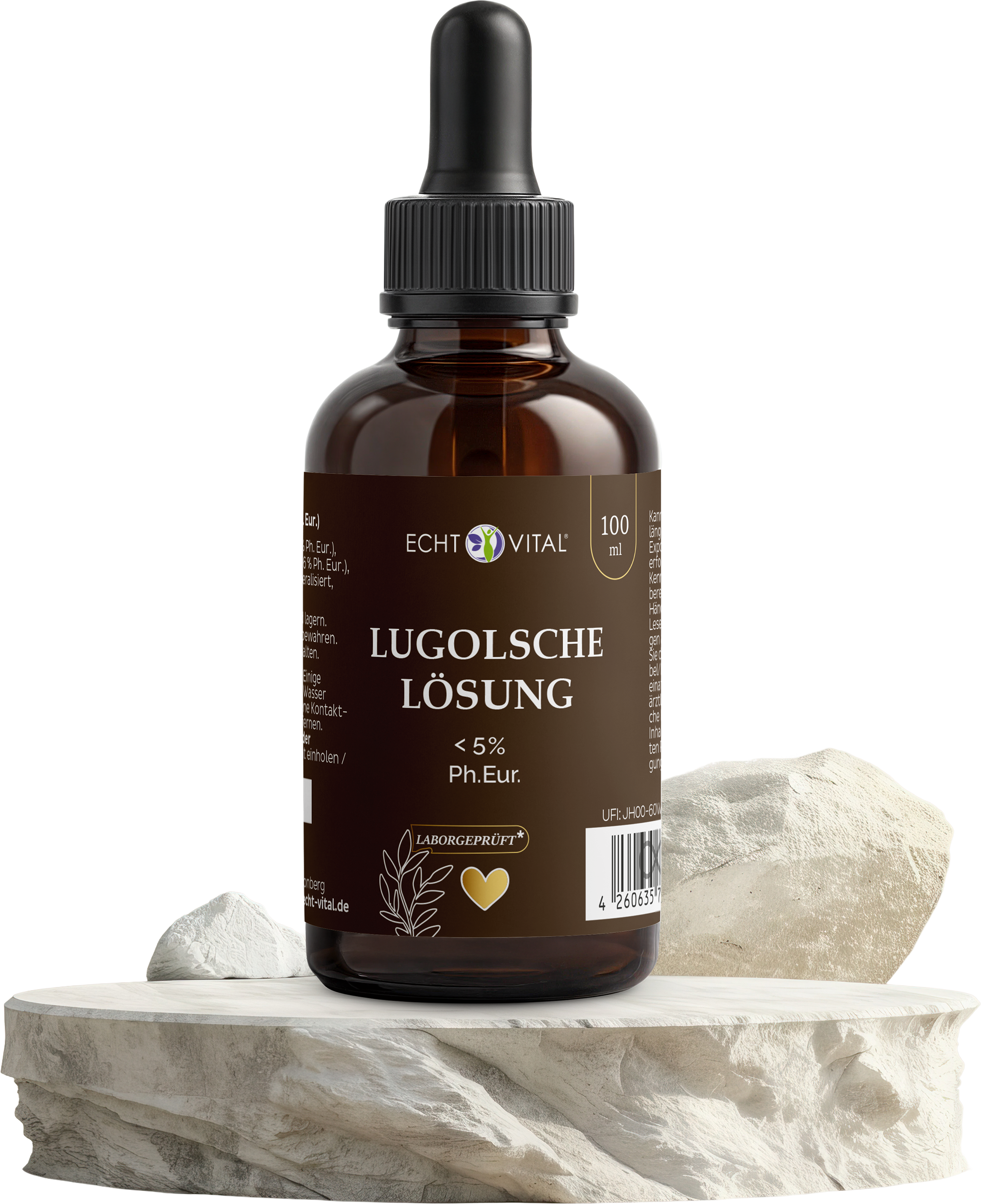 Lugolsche Lösung  < 5 % Ph. Eur. - ECHT VITAL Premium Qualität